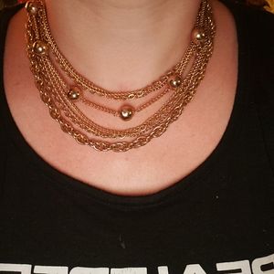 Vintage Multi-strand Choker Necklace